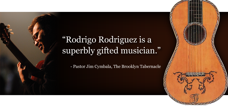 Rodrigo Rodriguez is a superbly gifted musician. - Pastor Jim Cymbala, The Brooklyn Tabernacle